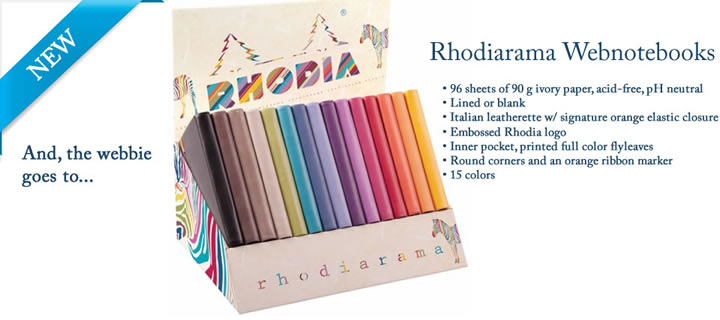 Rhodiarama Webnotebooks in 15 colors