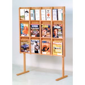 Floor Stand Pictured in Light Oak with model WM-LM-16 (sold separately)