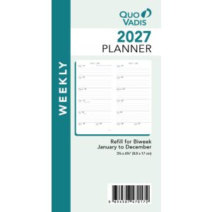 Quo Vadis Biweek Planner Refill - Model # 4701 (Jan 2025 - Dec 2025)