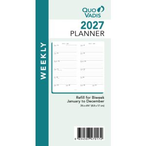 Quo Vadis Biweek Planner Refill - Model # 4701 (Jan 2025 - Dec 2025)