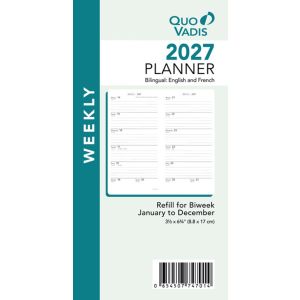 Quo Vadis Biweek Planner Refill - Model # 4701 (Jan 2027 - Dec 2027)