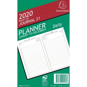 2027 Exacompta Journal 21 Daily Planner Refill