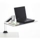 Safco 2132SL Desktop Sit/Stand Laptop Workstation, Silver