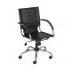 Safco 3456 Flaunt Managers Chair Black Leather