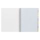 Clairefontaine # 8959 6 3/4" x 8 3/4" Wirebound: Multiple Subjects (Graph w/12 tabs)
