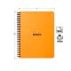 Rhodia # 193418 6 1/2" x 8 1/4" Meeting Book (Lined Paper) w/Orange Cover