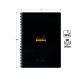 Rhodia # 193419 6 1/2" x 8 1/4" Meeting Book (Lined Paper) w/Black Cover