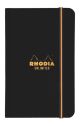 Rhodia # 118059BK 3 1/2" x 5 1/2" Unlimited Pocket Notebook (Lined Paper) w/Black Cover