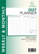 Exacompta Visual Planner Refill 6"w x 8 1/4"h  (Jan 2026 - Dec 2026)